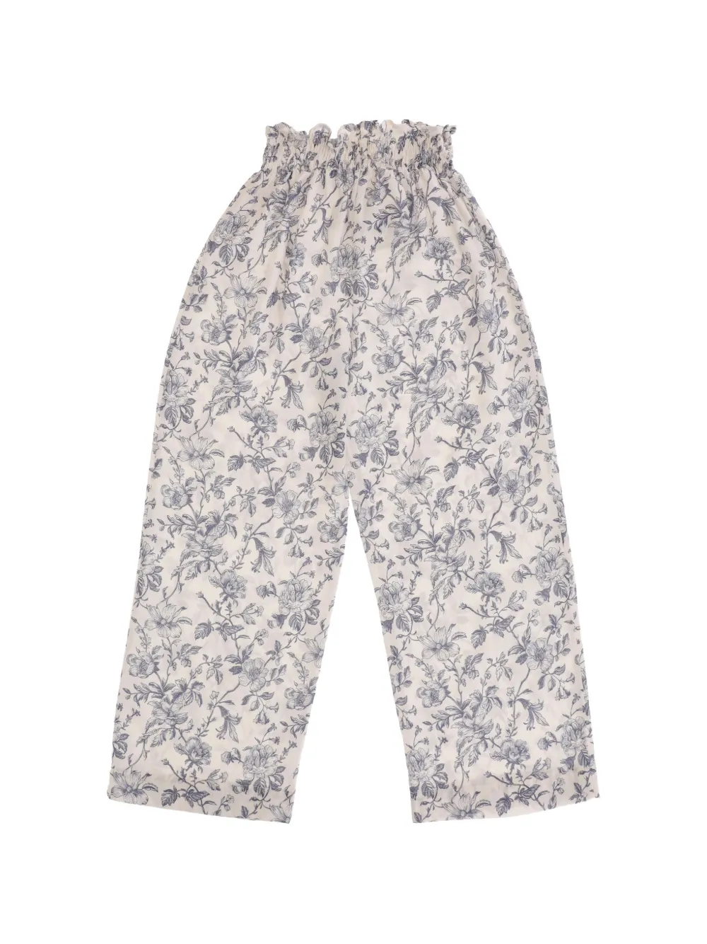 Babe And Tess elasticated floral trousers - Blu