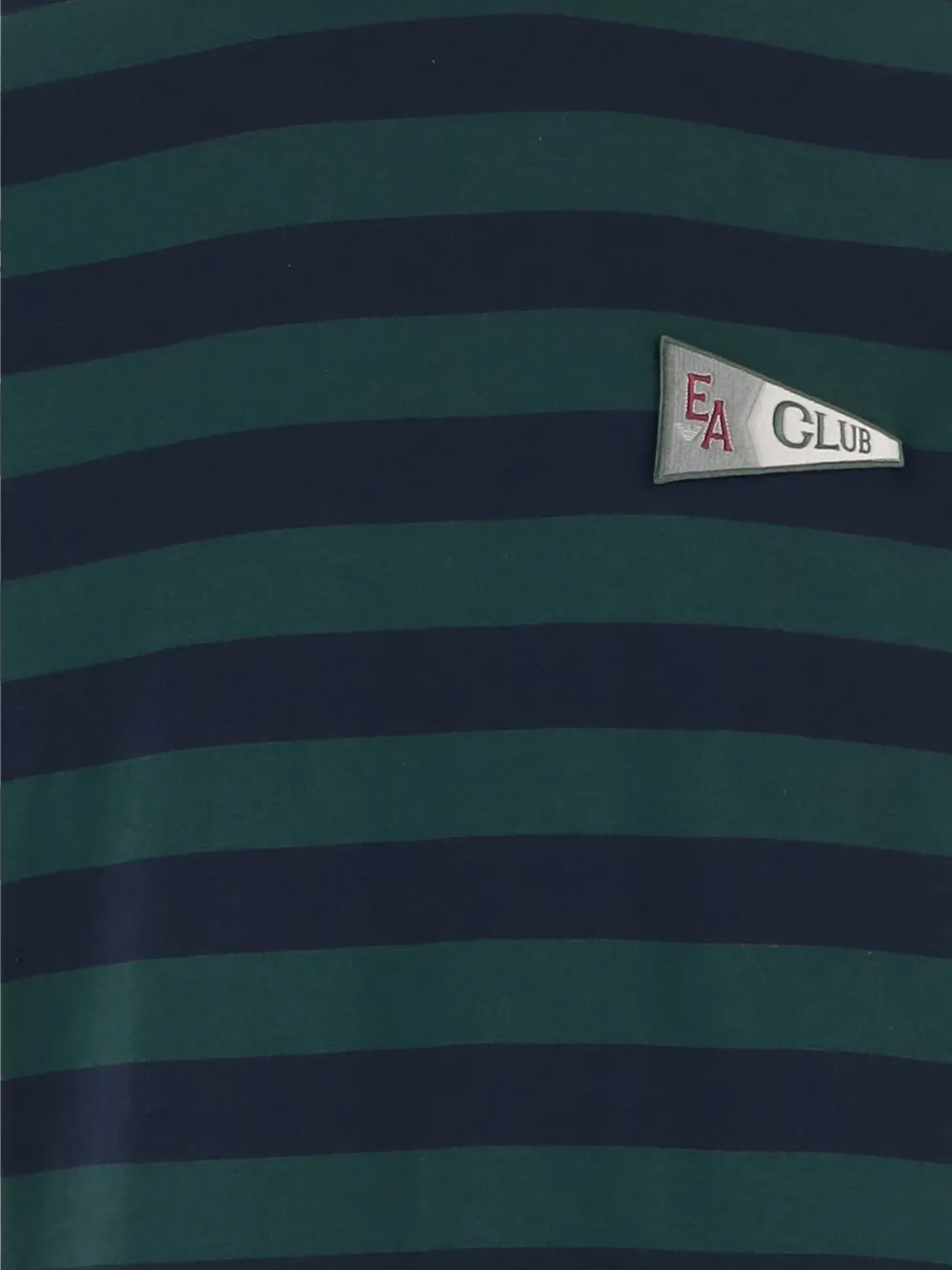 Emporio Armani Eagle Club gestreept T-shirt Blauw