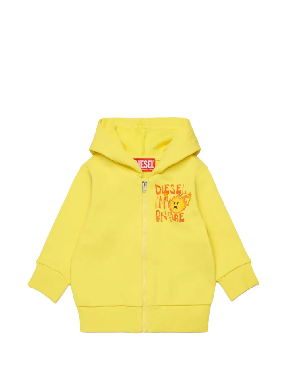 Diesel Kids Spilb zip-up hoodie - Giallo