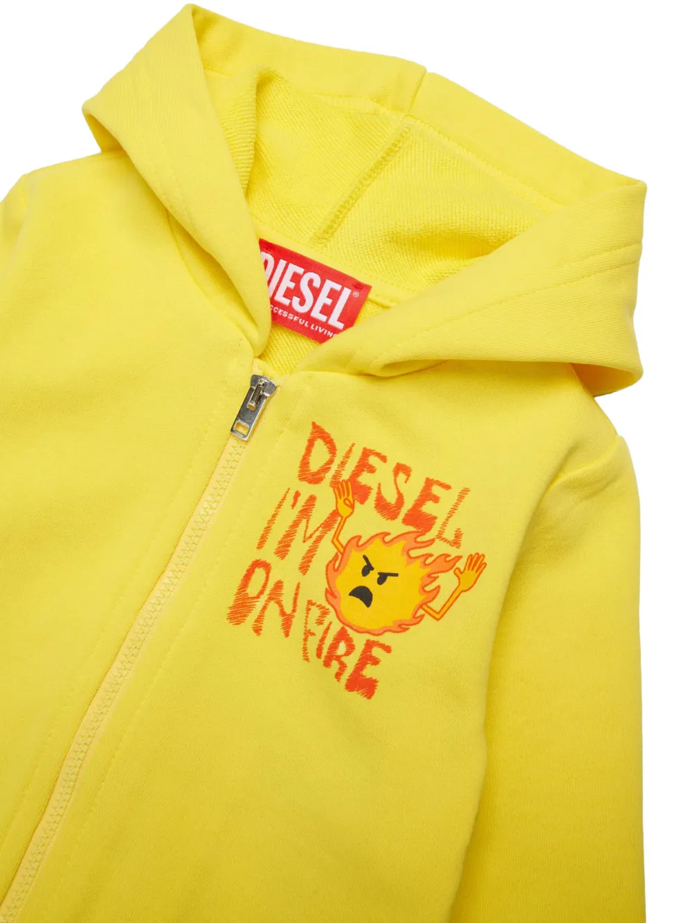  Diesel Kids Sudadera Spilb Con Capucha - Amarillo 
