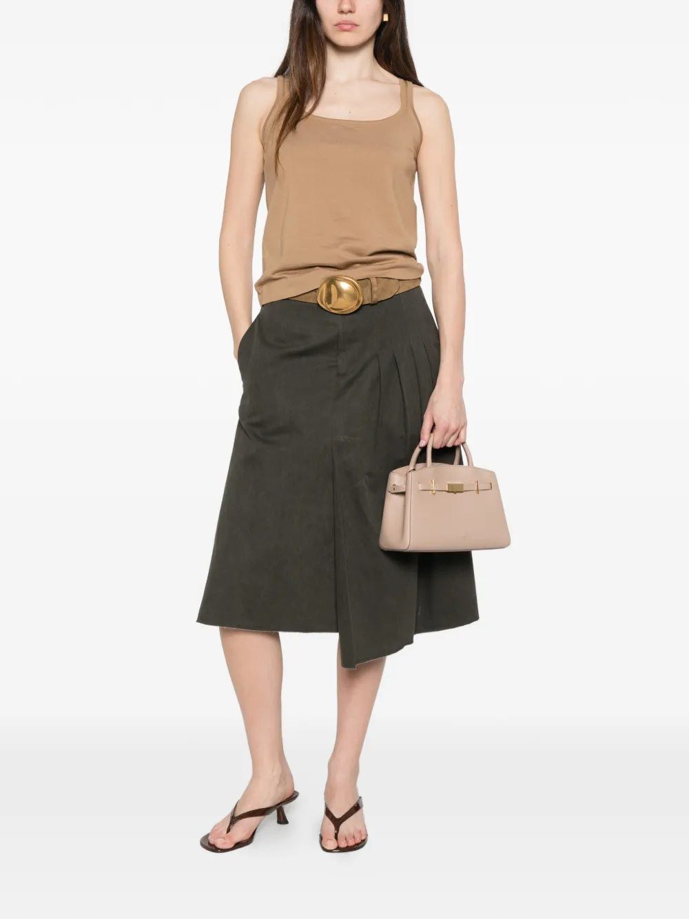 Max Mara Pumano Scoop-neck Tank Top - Neutrals 