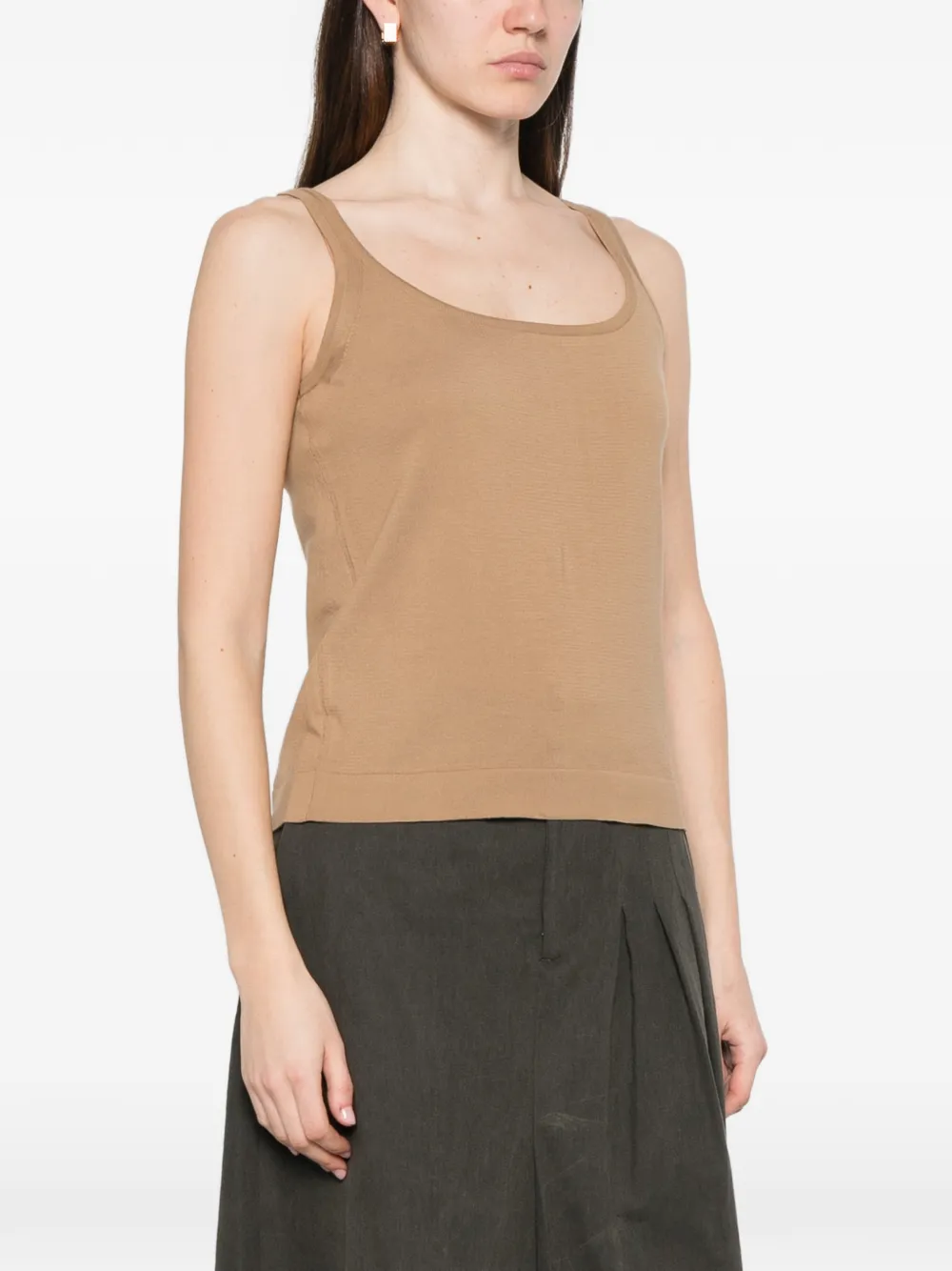  Max Mara Pumano Scoop-neck Tank Top - Neutrals 