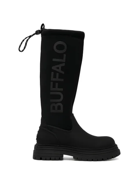 Buffalo Lennox logo pull-tab boots