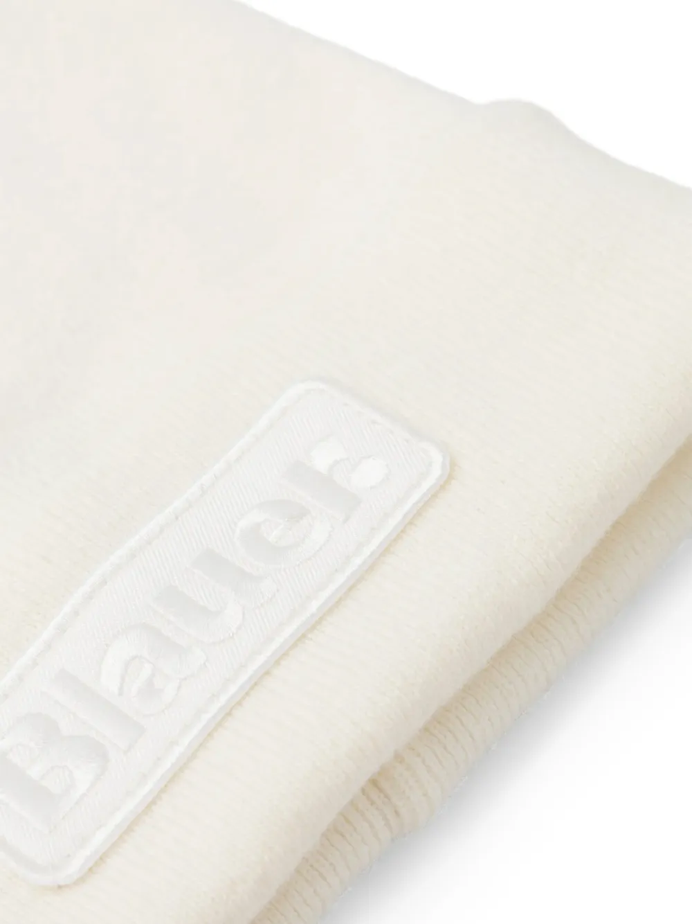 Blauer Muts met logopatch Beige