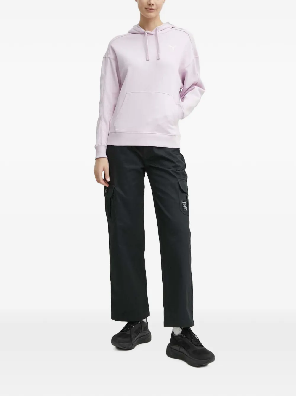 Champion Broek met logopatch en zak Zwart