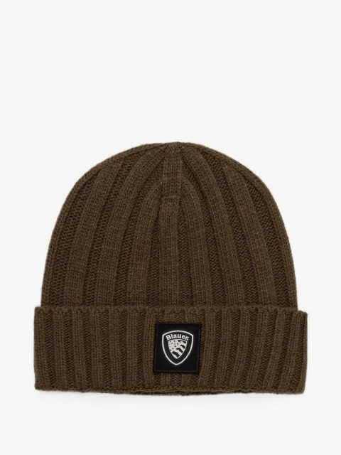 Blauer Cutter logo-patch beanie hat