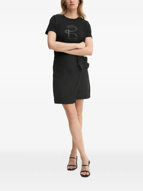 Bruuns Bazaar bow-detail mini skirt