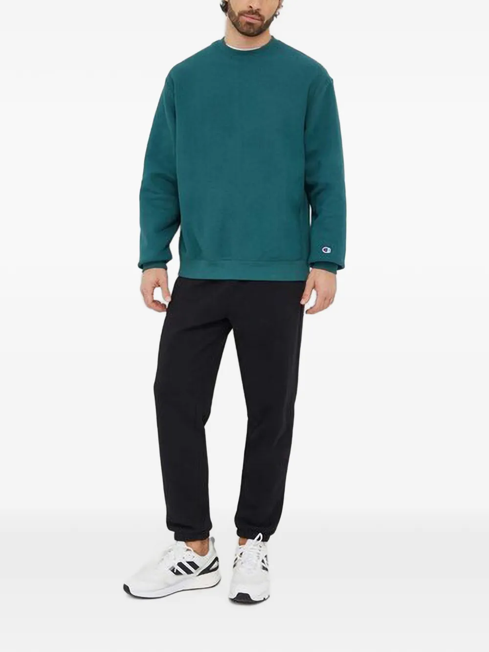 Champion logo-patch sweatshirt Groen