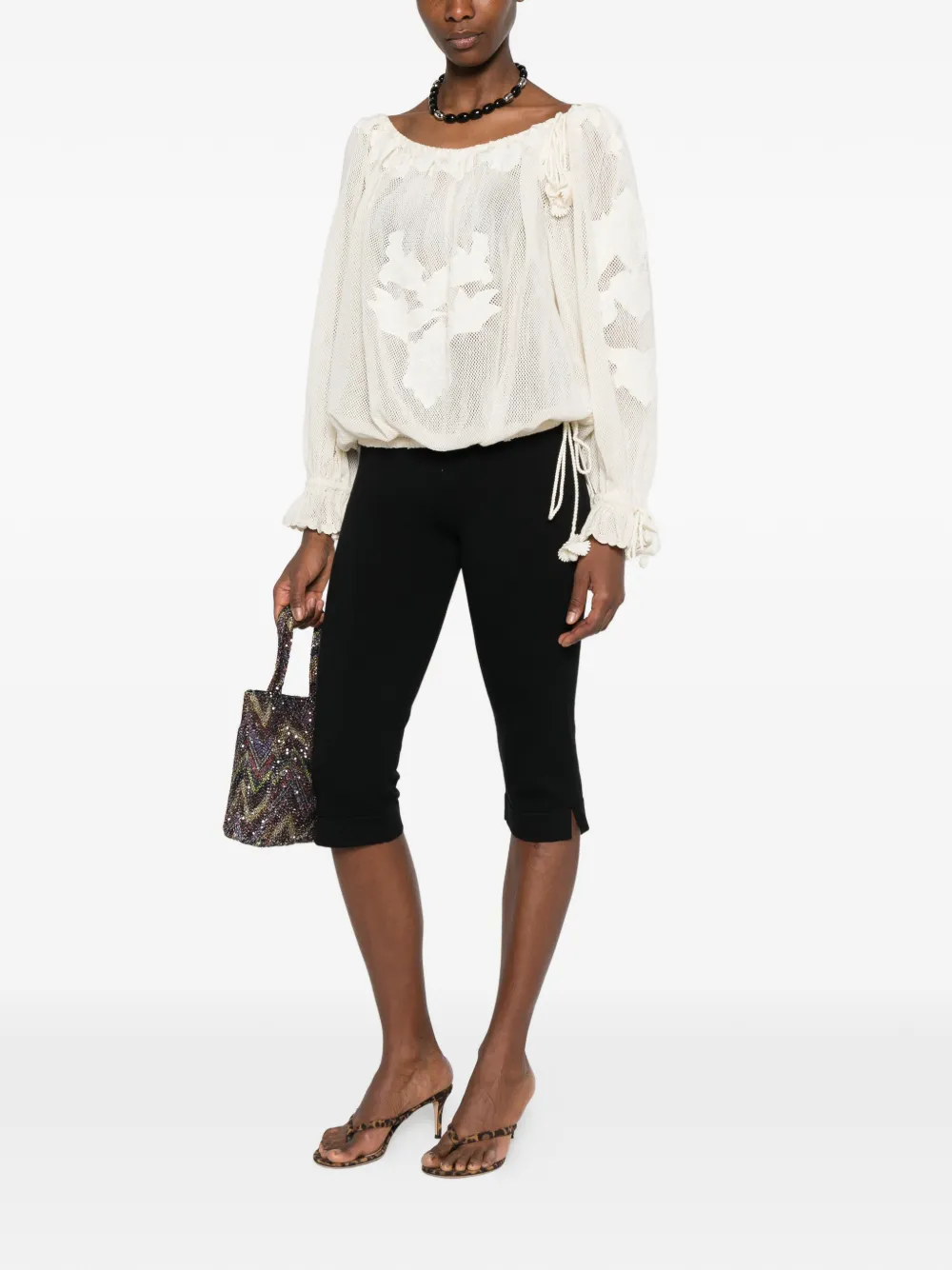 ISABEL MARANT Blouse met applicaties Beige