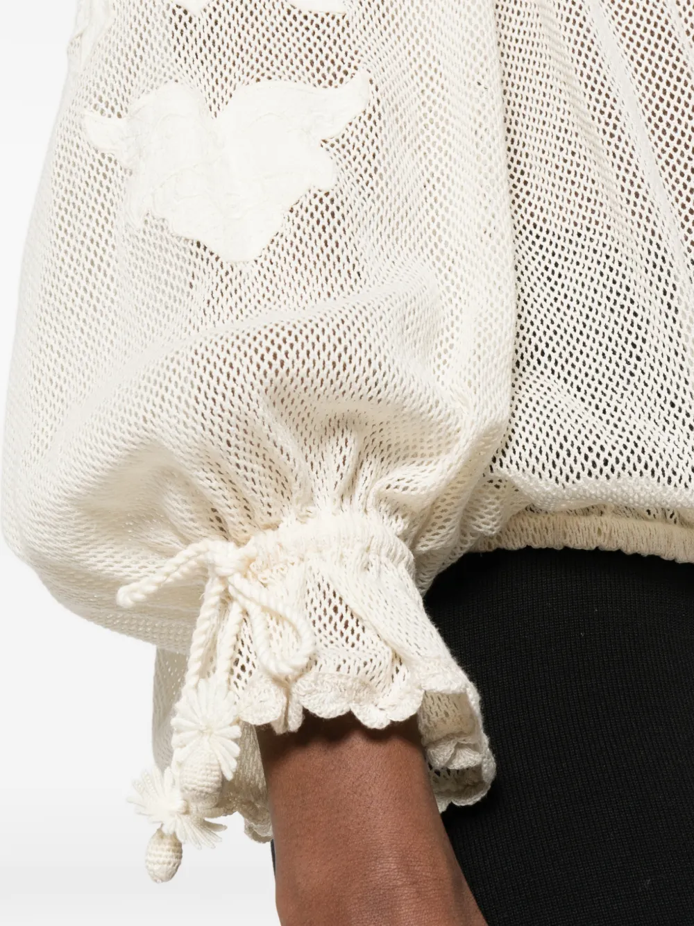 ISABEL MARANT Blouse met applicaties Beige