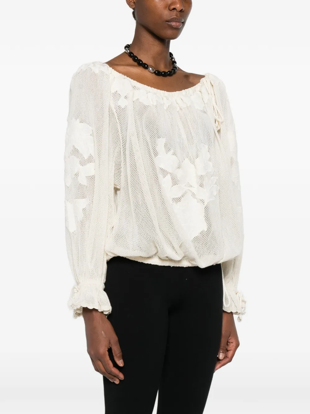 ISABEL MARANT Blouse met applicaties Beige