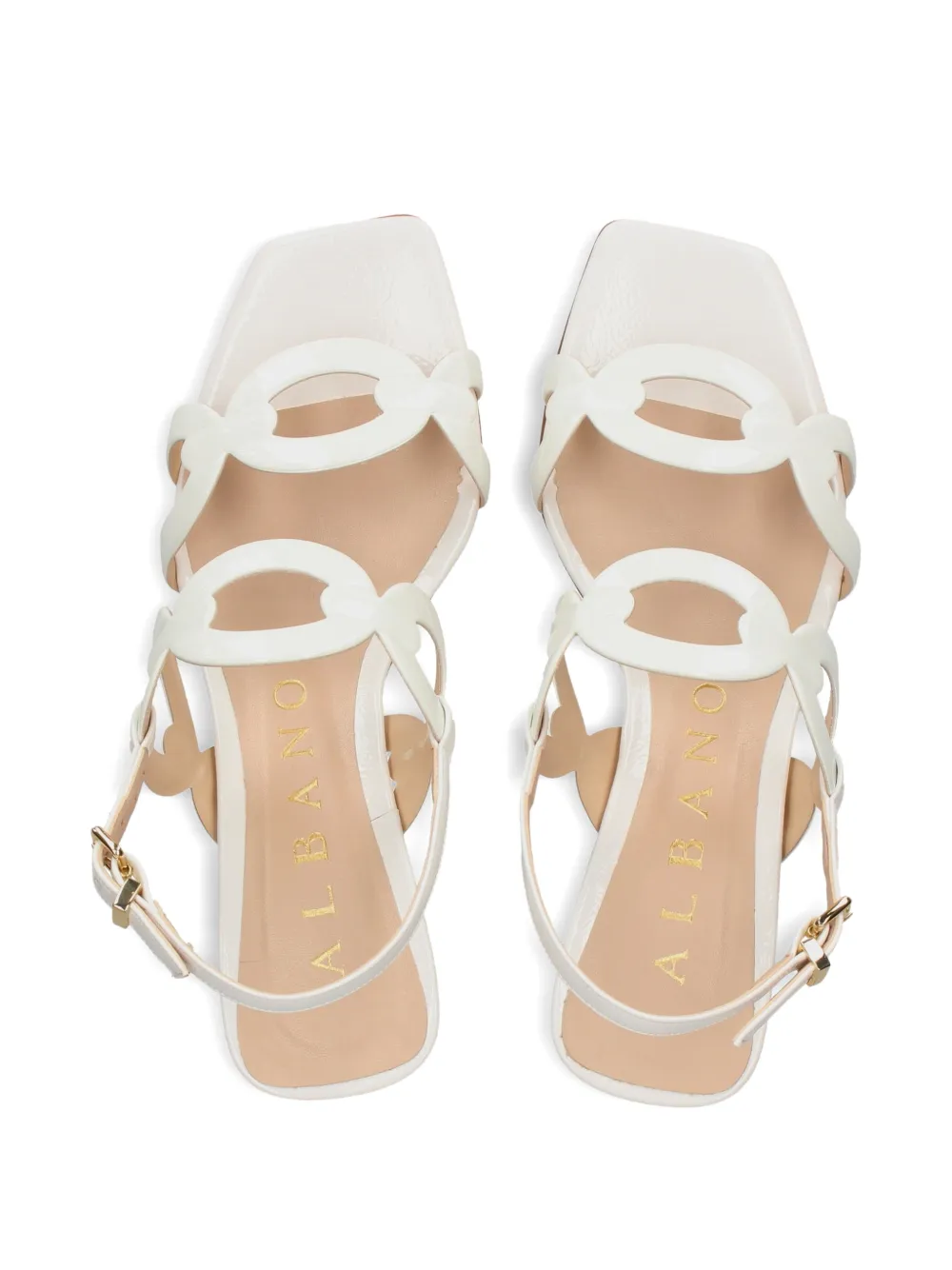 Albano cut-out sandals Wit