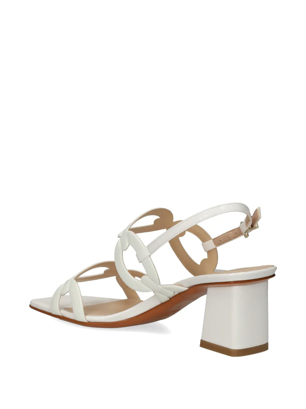 Albano cut-out sandals Wit
