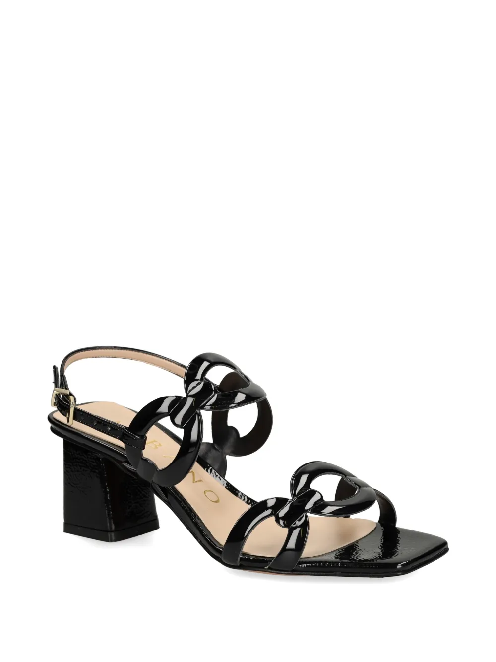 Albano cut-out sandals Zwart