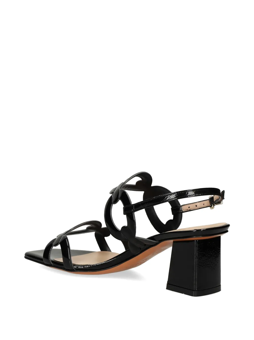 Albano cut-out sandals Zwart