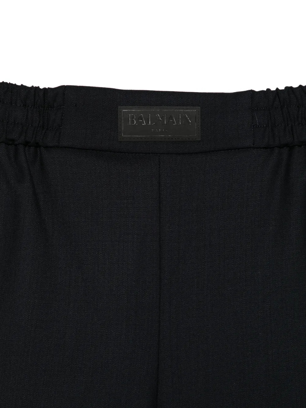 Balmain Kids Shorts met logopatch Blauw