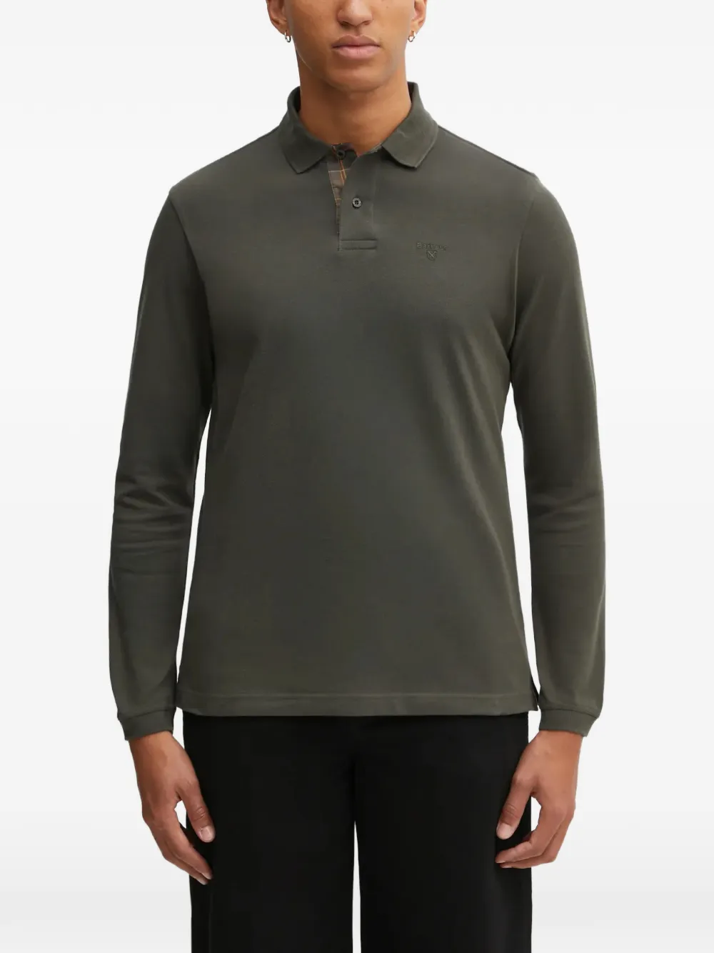 Barbour long-sleeve polo shirt - Verde