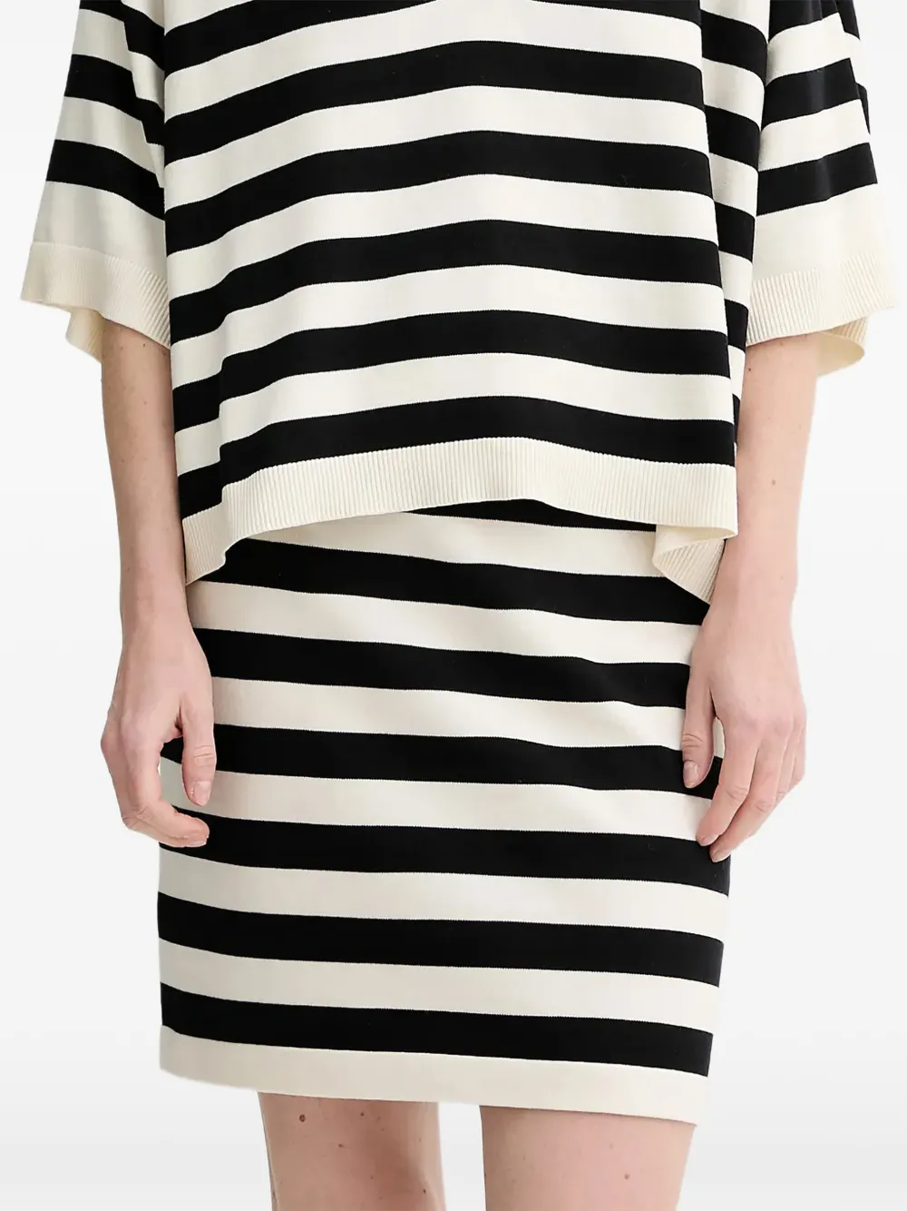 Gestuz striped knit mini skirt
