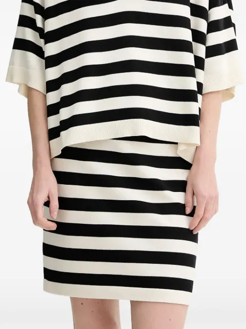 Gestuz striped knit mini skirt