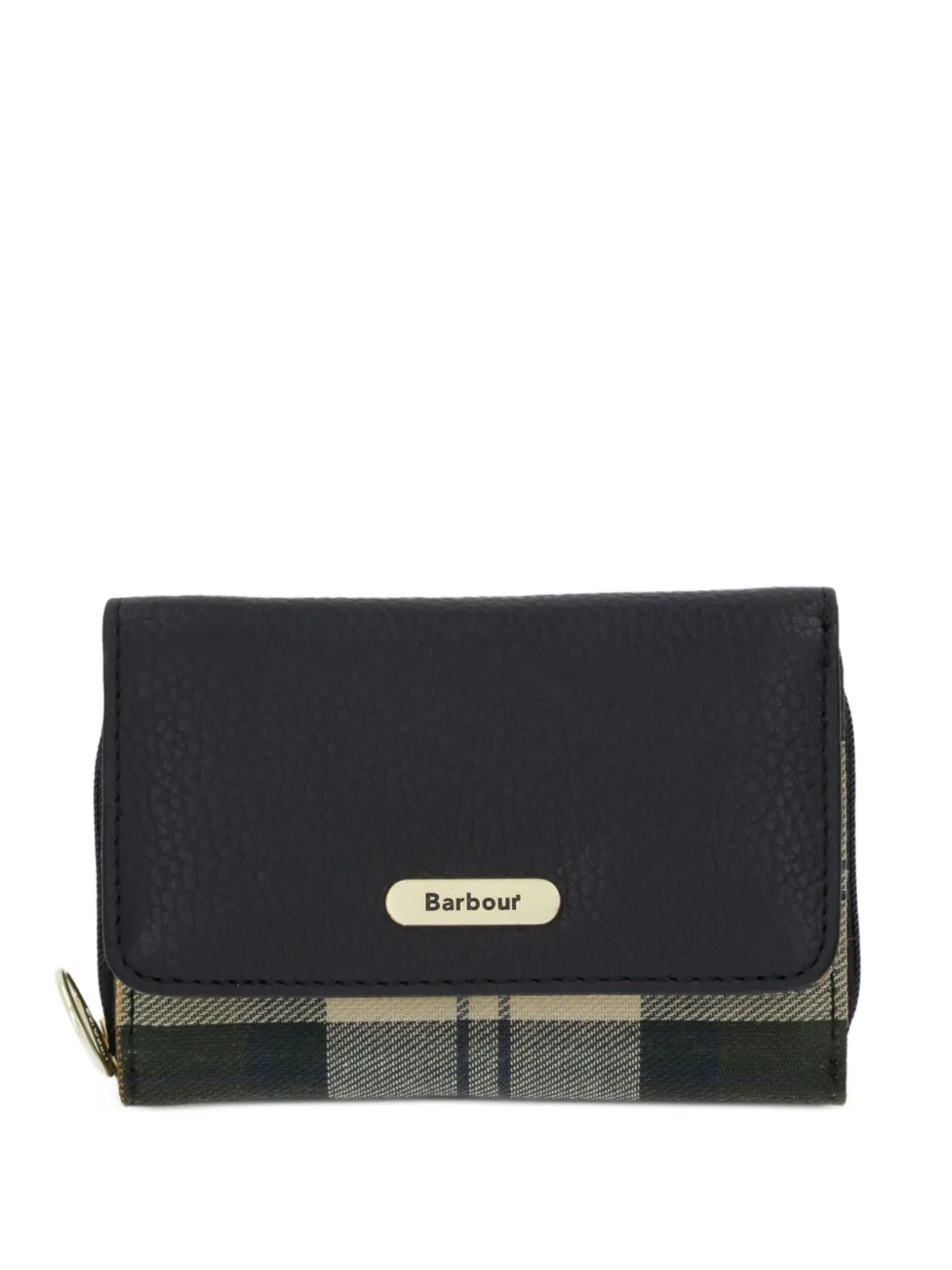 Barbour Rosa Portemonnaie mit kariertem Besatz - Schwarz