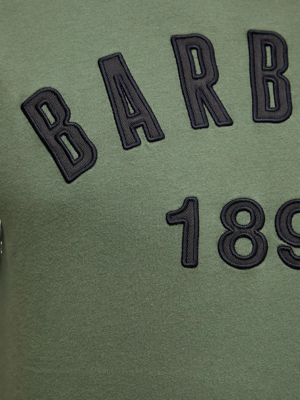 Barbour T-shirt met geborduurd logo Groen
