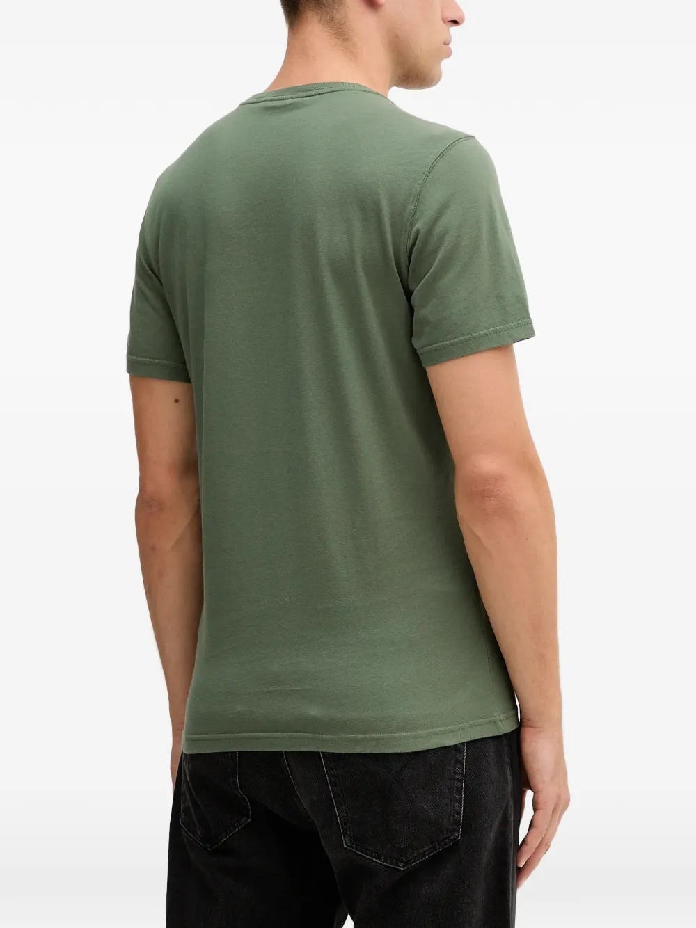 Barbour T-shirt met geborduurd logo Groen