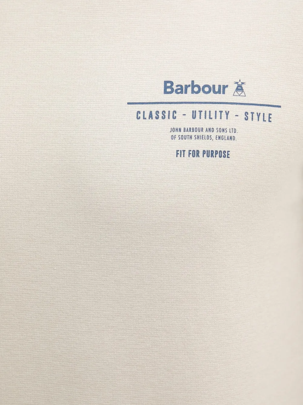 Barbour T-shirt met logoprint Beige