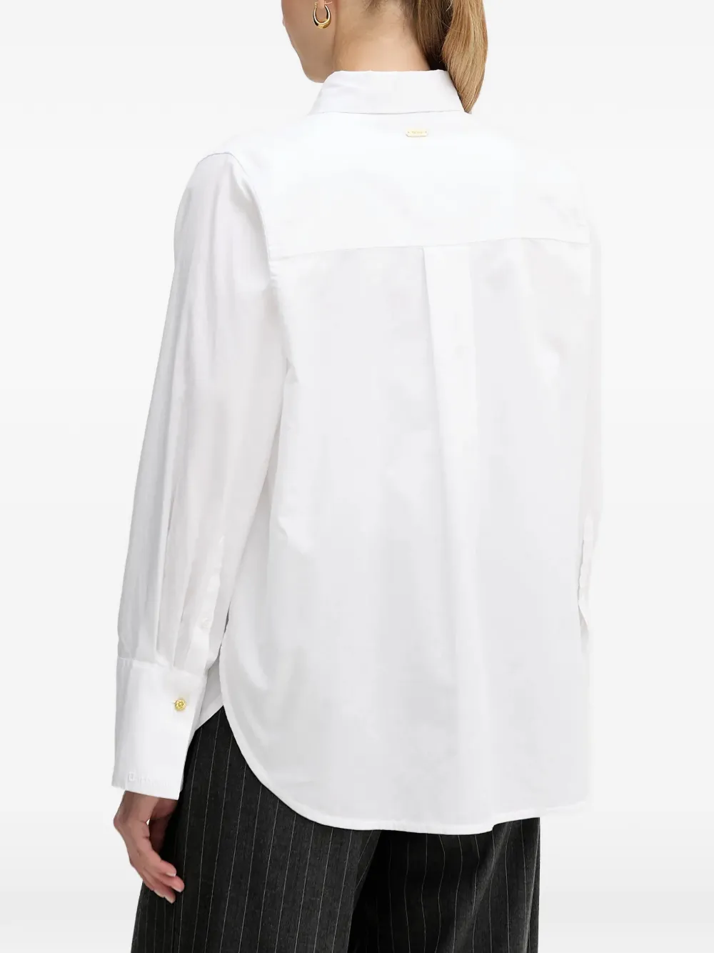 Barbour Wren blouse met manchetten Wit