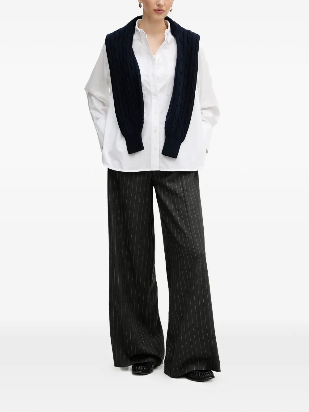 Barbour Wren blouse met manchetten Wit