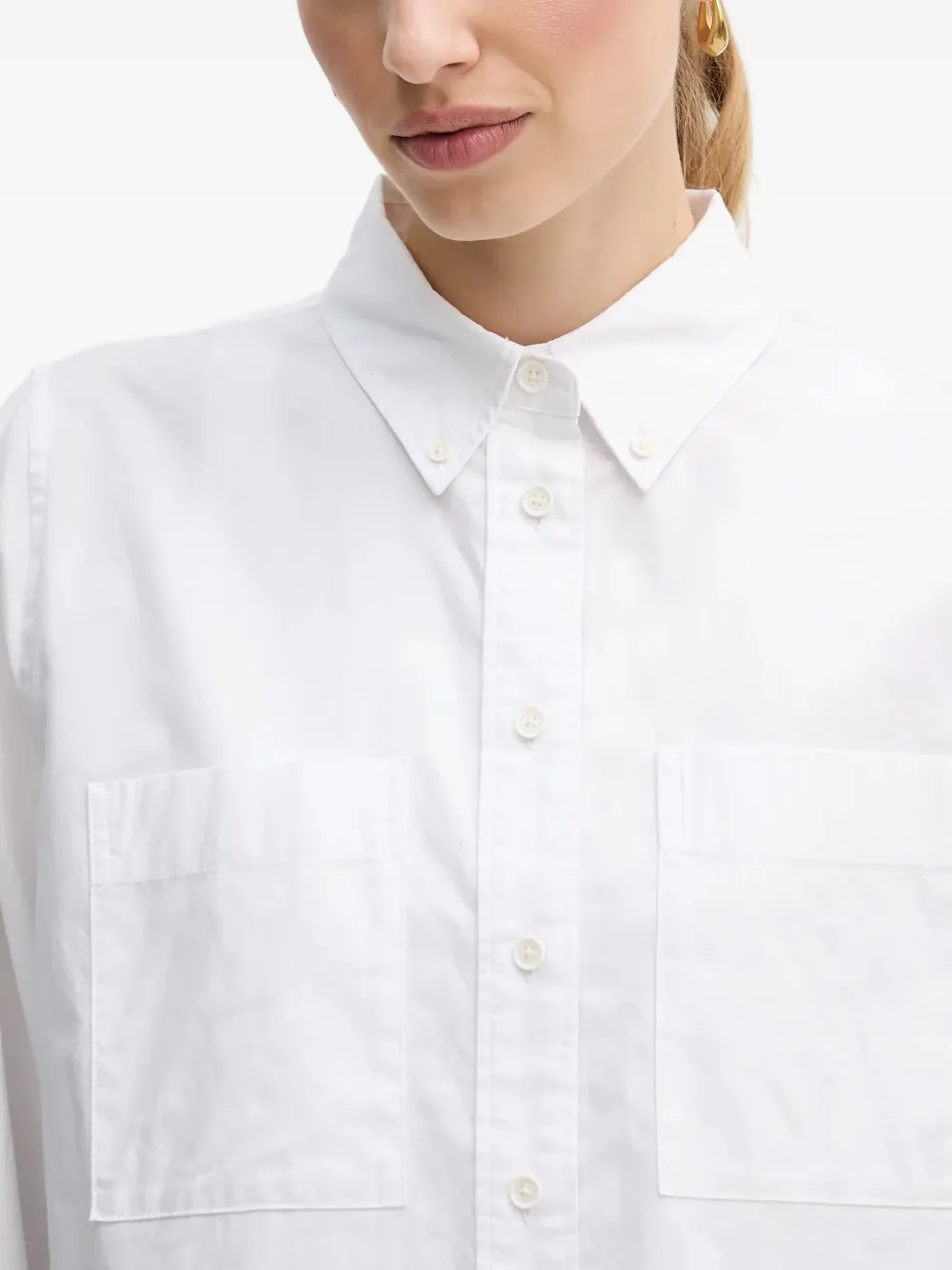 Barbour Wren blouse met manchetten Wit