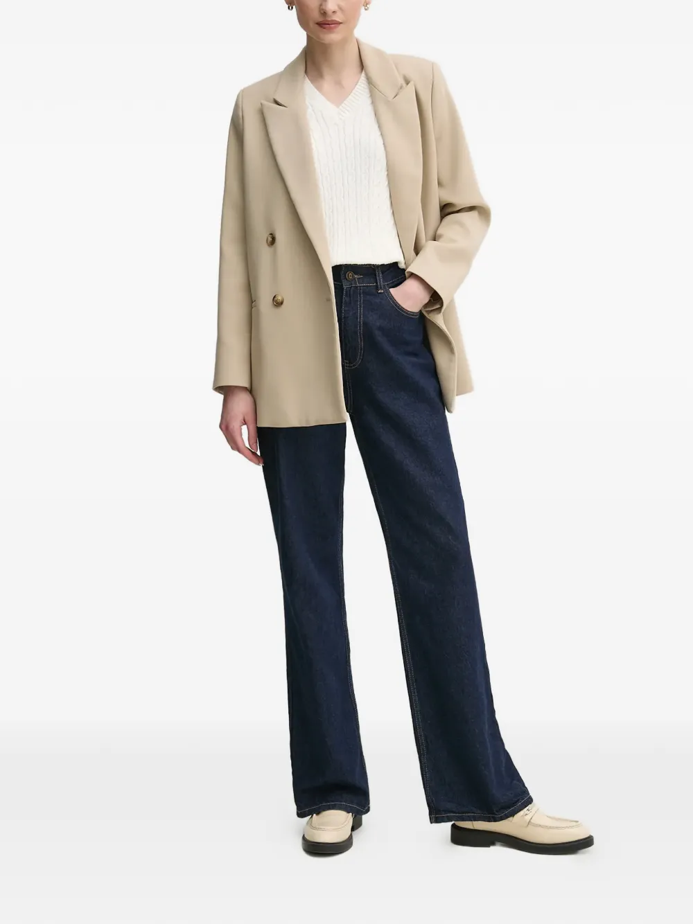 Barbour Gebreide spencer Beige