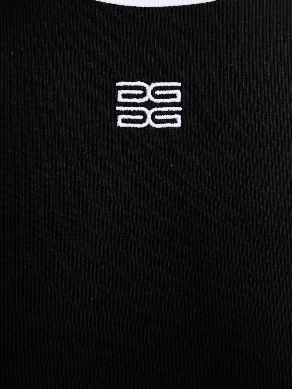 Gestuz embroidered-logo tank top Zwart