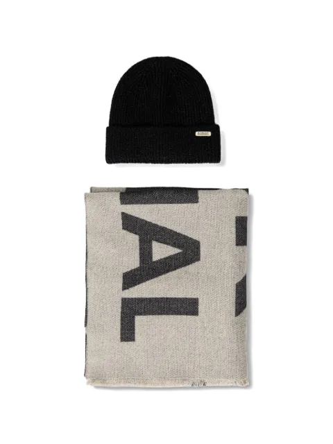 Barbour ribbed-knit beanie hat