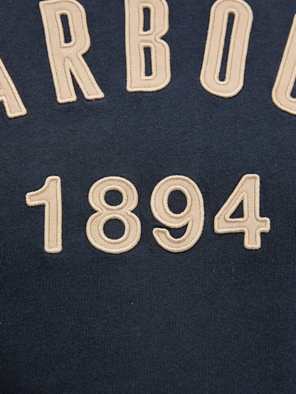 Barbour T-shirt met geborduurd logo Blauw