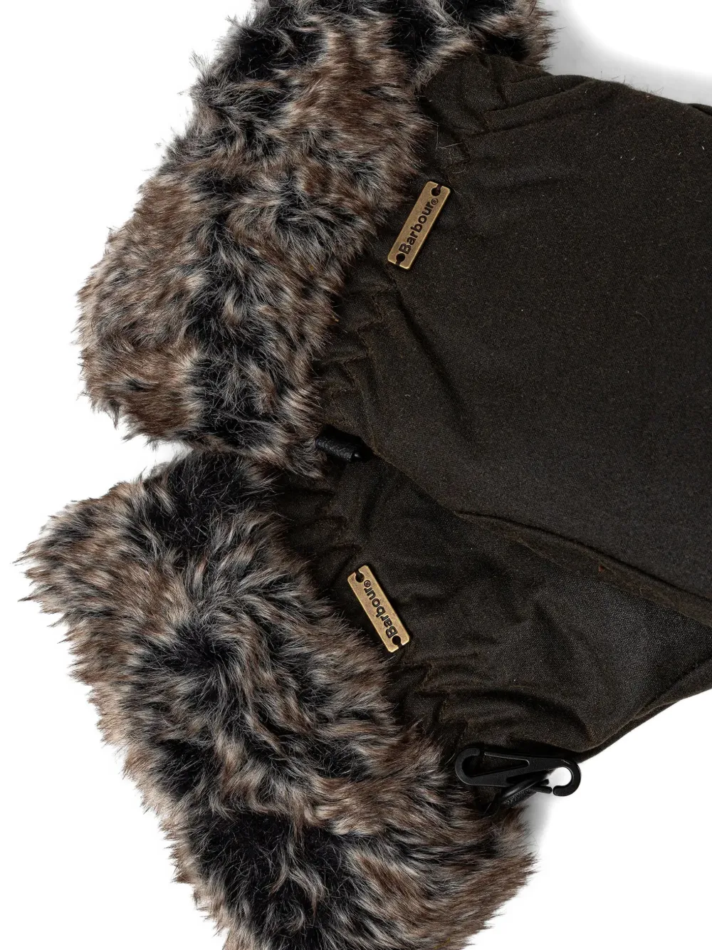 Barbour Handschoenen van imitatiebont Groen