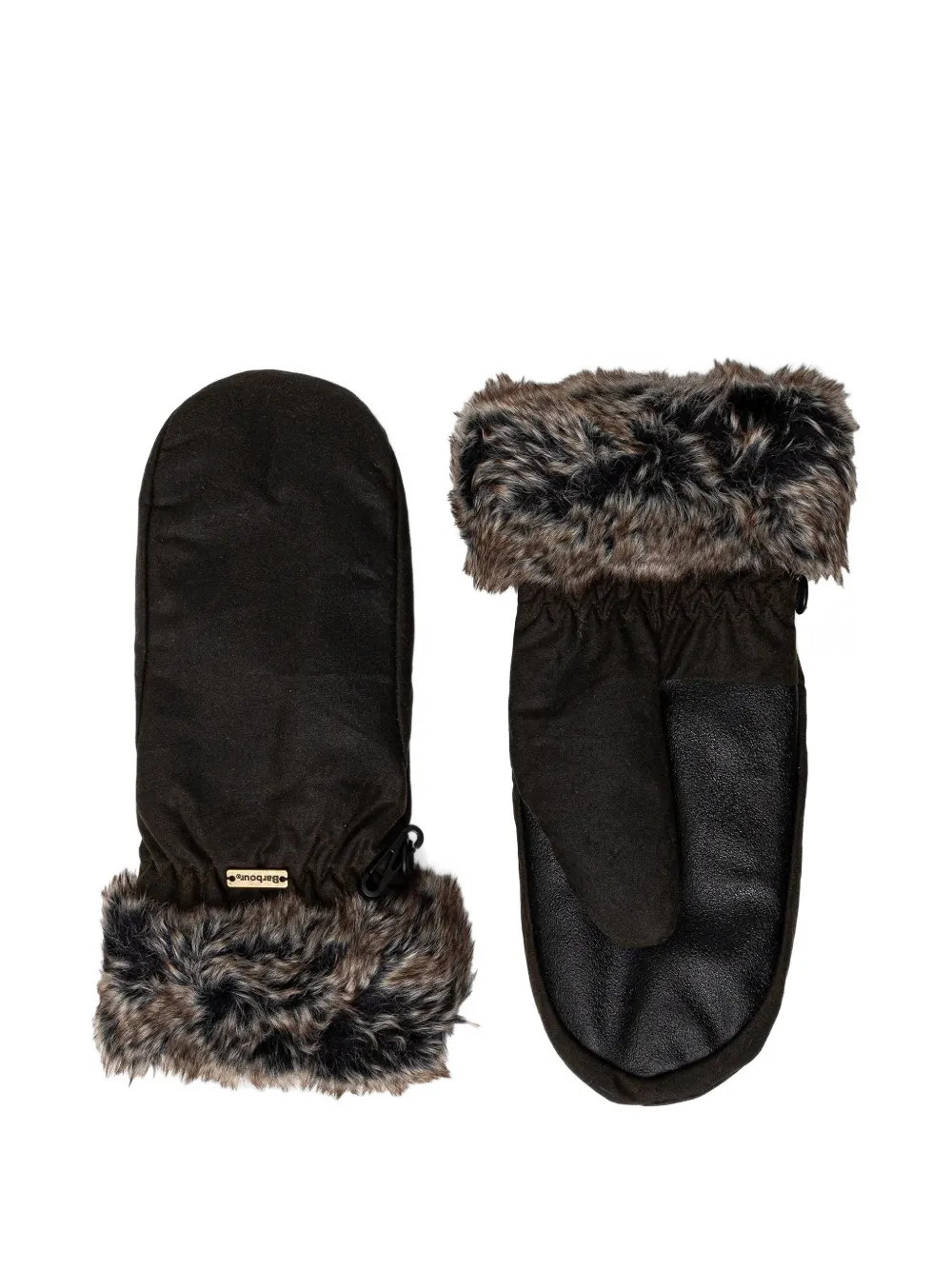 Barbour faux-fur gloves - Verde