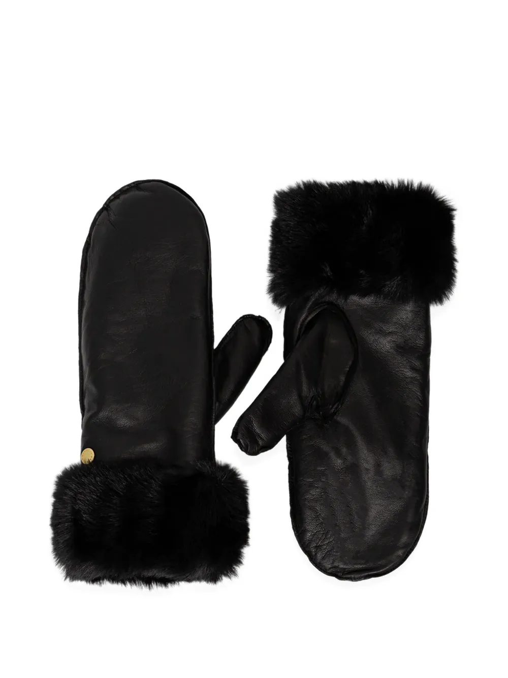 Barbour leather gloves - Nero