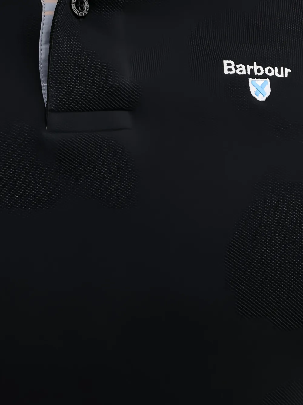Barbour Poloshirt met logo Zwart