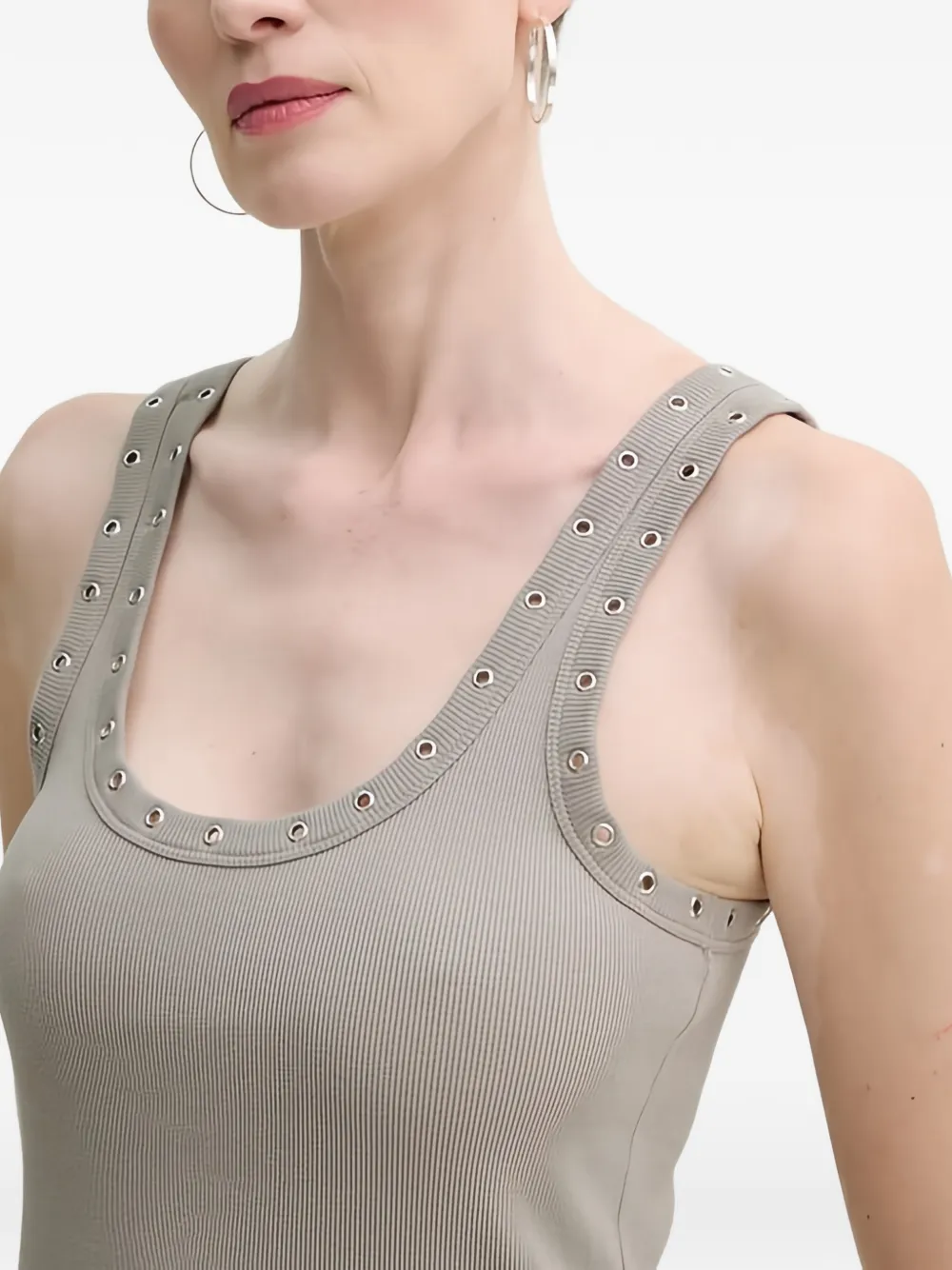 Gestuz Mouwloze top Beige