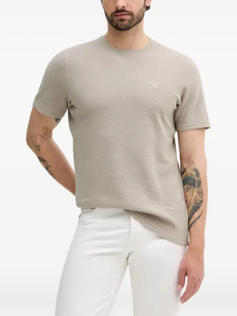 Barbour Platford waffle-knit logo-embroidered T-shirt
