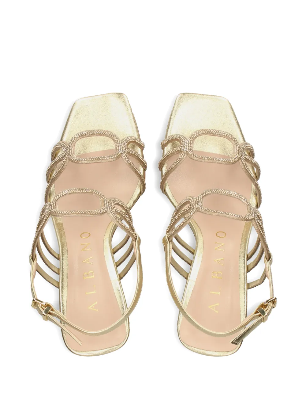 Albano crystal-embellished sandals Goud