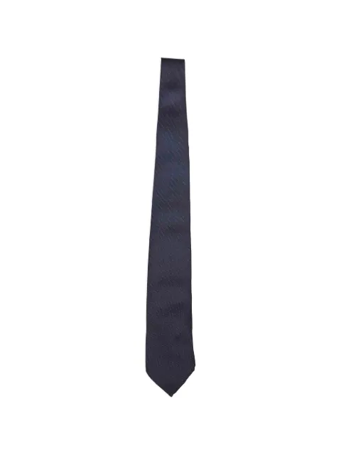 Brunello Cucinelli embroidered loop tie