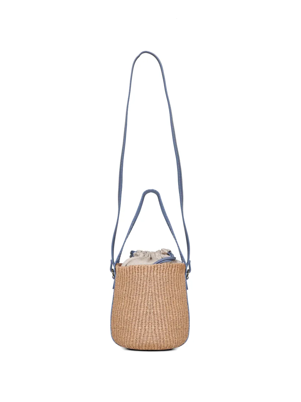 Chloé Woody kleine basket shopper Beige