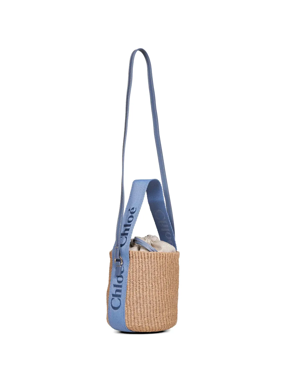 Chloé Woody kleine basket shopper Beige