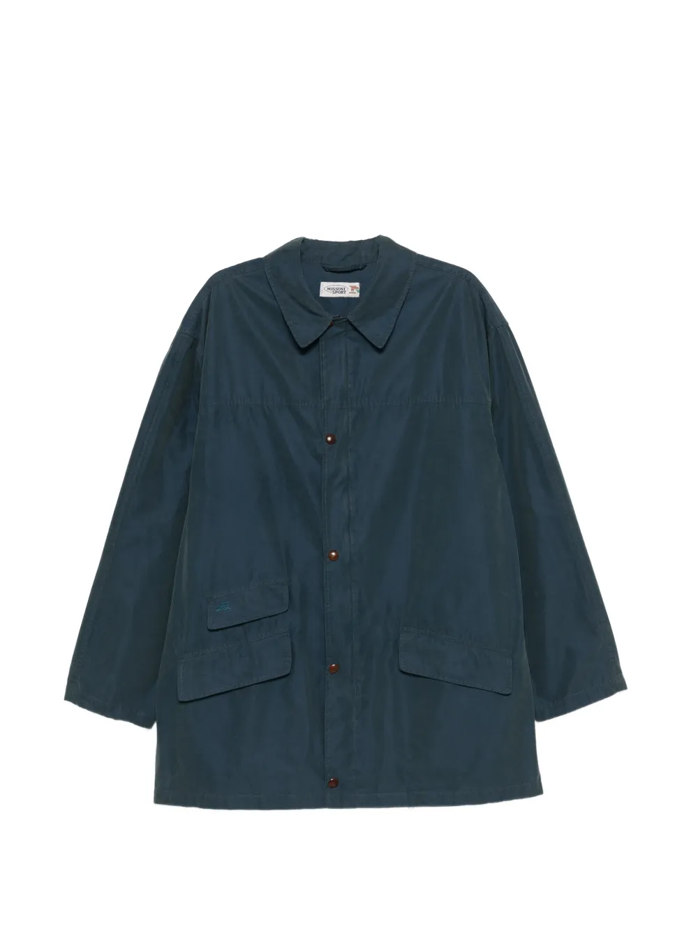 Missoni Pre-Owned 1990s pocket coat - Blue