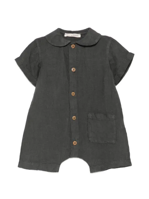 Zhoe & Tobiah buttoned patch-pocket romper