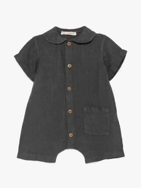 Zhoe & Tobiah buttoned patch-pocket romper