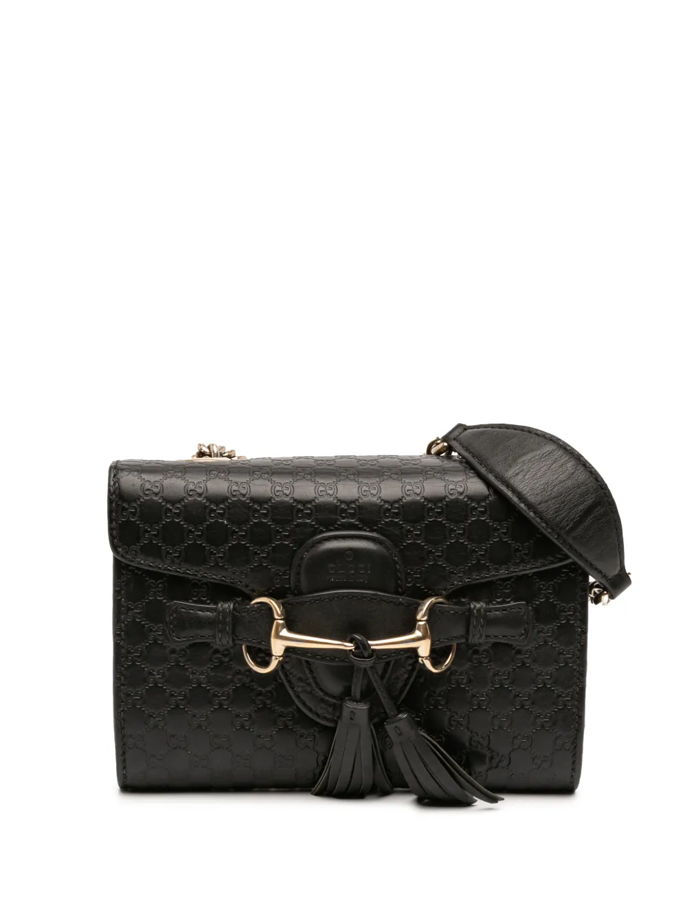 Gucci Pre-Owned 2016-2025 Mini Microguccissima Emily crossbody bag - Nero