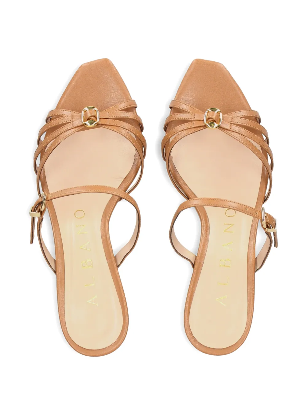 Albano buckle-embellished mules Beige
