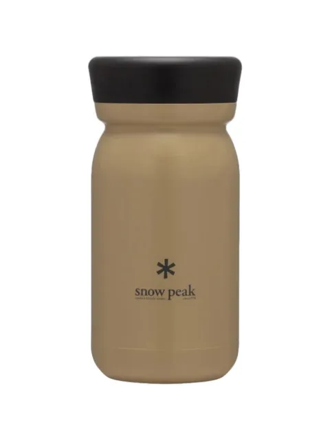 Snow Peak logo-print milk bottle